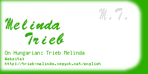 melinda trieb business card